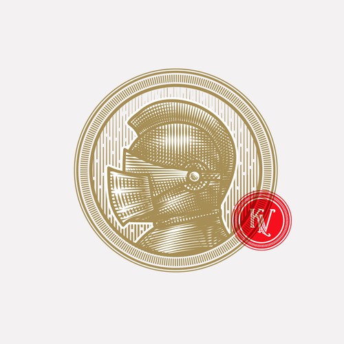 Knight design with the title 'Vintage Logo For Knight Vision'