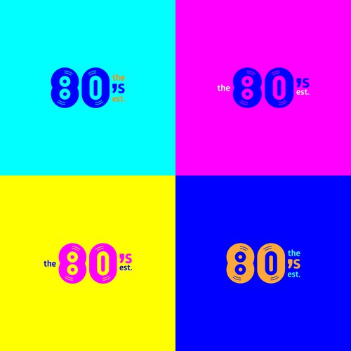 80s logo with the title 'Bold logo concept for a production company'