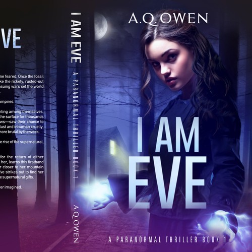 Adventure book cover with the title 'I am Eve, book 1'