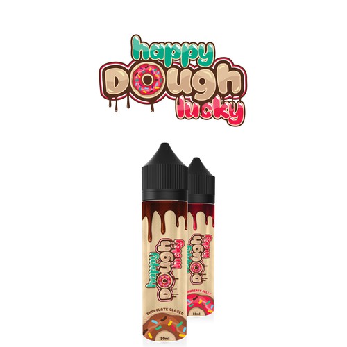 Donut  logo with the title 'Logo for e-liquids'