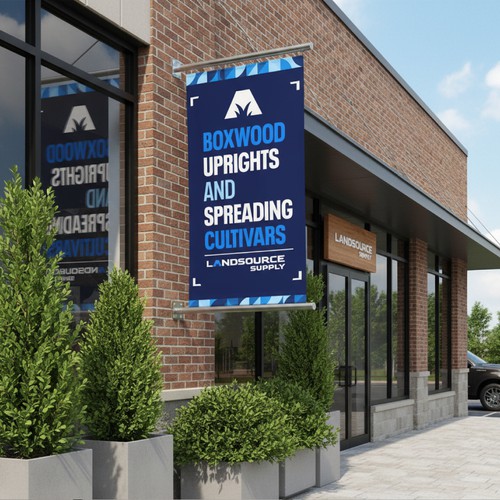 CMYK design with the title ' Banner sign design'