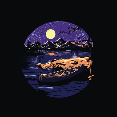 Night t-shirt with the title 'night scane'