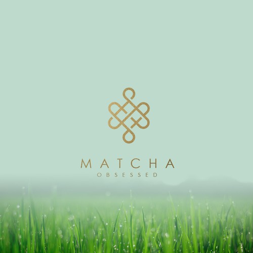 Oriental logo with the title 'MATCHA OBSESSED'