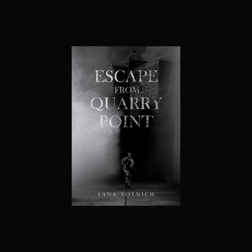 Black and white book cover with the title 'Thriller Book Cover '