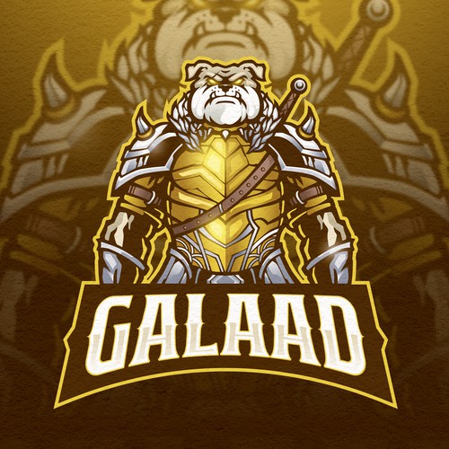 Mascot artwork with the title 'XCALIBUR - GALAAD'