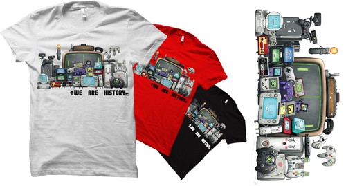 Legend design with the title 'We Are History Videogames'