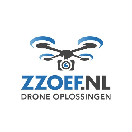 Drone photography logo with the title 'Winnend logo ontwerp voor Zzoef.nl'