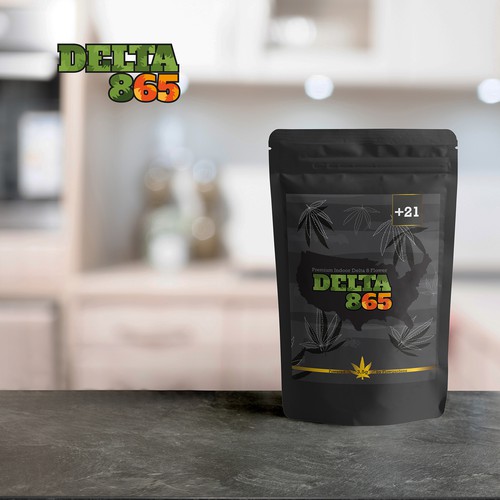Sober design with the title 'Cannabis Delta 865'