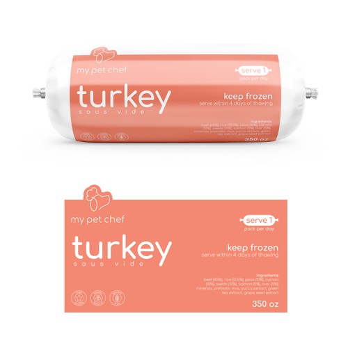 Turkey design with the title 'My Pet Chef'