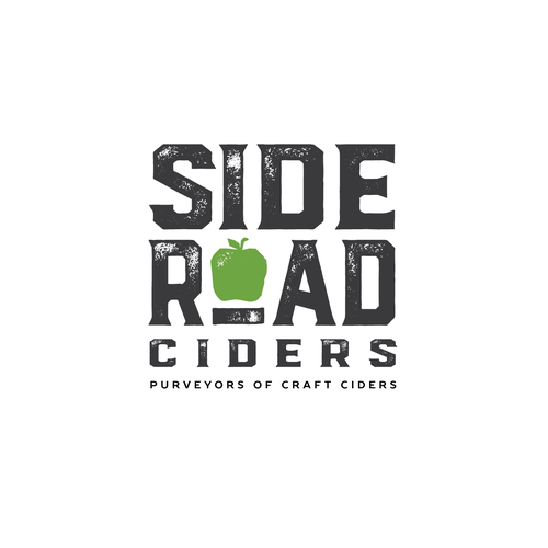 Beer logo with the title 'Craft brew style logo for Side Road Ciders'