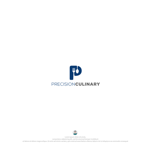 Culinary logo with the title 'Precision Culinary Logo'