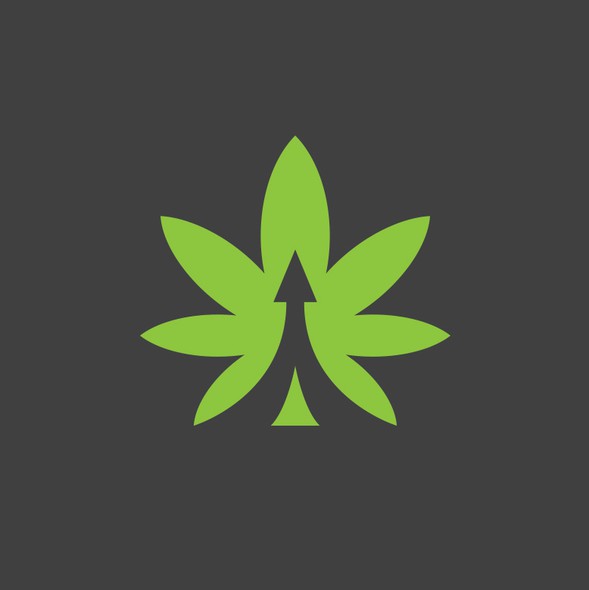 Arrow up logo with the title 'Invest in Weed'