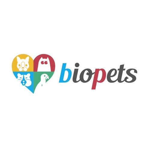 Pet care logo with the title 'Logo for biopets'
