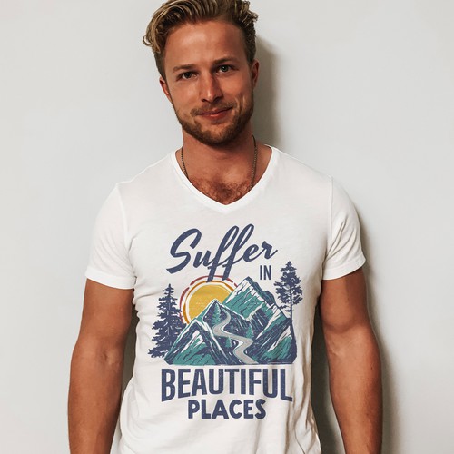 Nature t-shirt with the title 'Ultra running t-shirt'