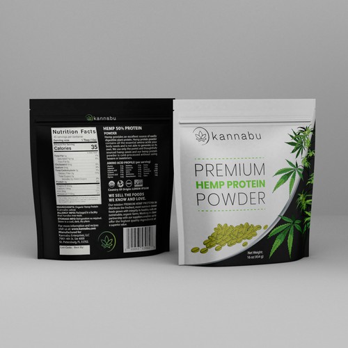 White background design with the title 'Stand up pouch label design'