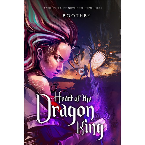 Dragon book cover with the title 'heart of the dragon '