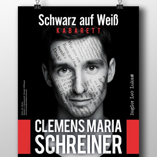 Comedy design with the title 'Poster for a show'