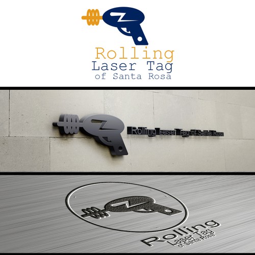 Laser design with the title 'my first work '