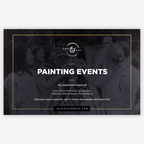 Expensive design with the title 'Event flyer'