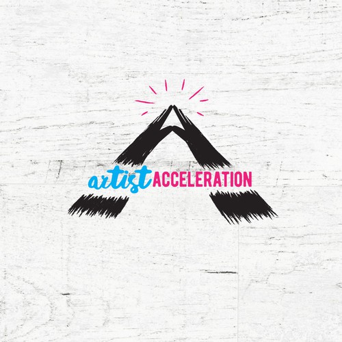 Art logo with the title 'Logo for Artist Acceleration'