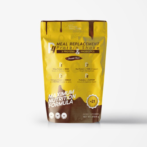 Shake design with the title 'Protein Shake Package'