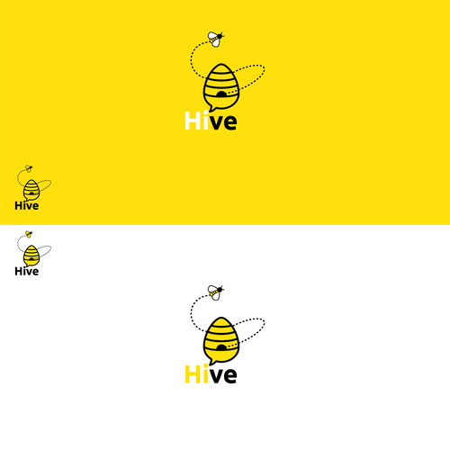 Beehive logo with the title 'logo for social media '