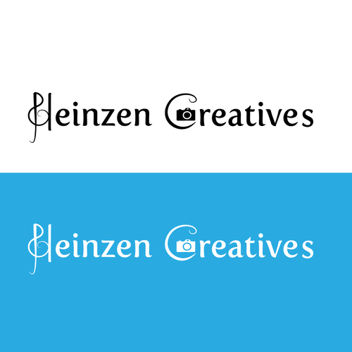 Treble clef logo with the title 'Photography/Music business Logo Concept'