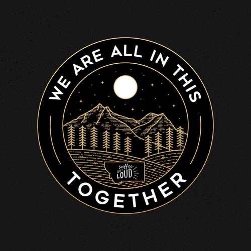 Pin design with the title 'We Are All In This Together'