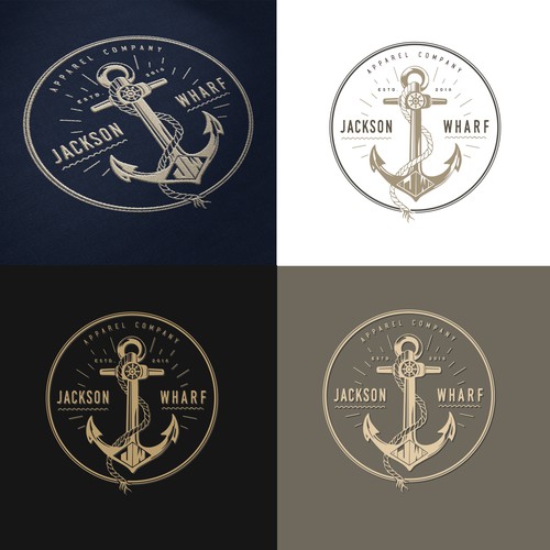 Nautical logo with the title 'Logo design - winner'