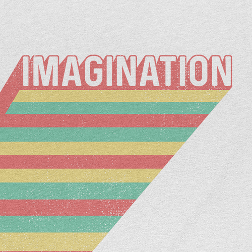 Colorful t-shirt with the title 'T-shirt design'
