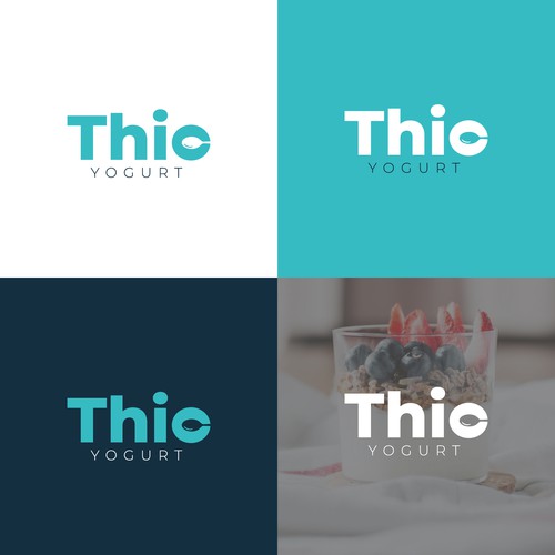 Yogurt design with the title 'Minimal logo for Yogurt company'