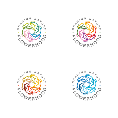 Spring design with the title 'Flowerhood 4 seasons'