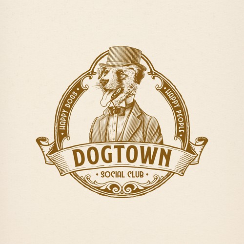 Victorian design with the title 'vintage/rustic/victorian design for dog daycare/boarding'