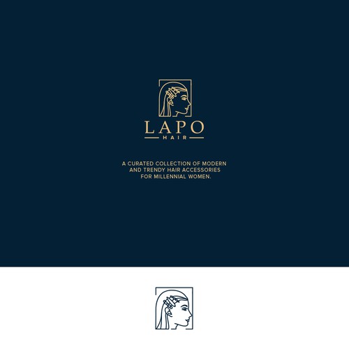 Accessories logo with the title 'Logo for hair accessories'