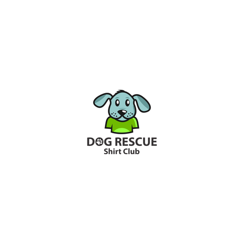 Rescue design with the title 'Dog Rescue Shirt Club Design Character'