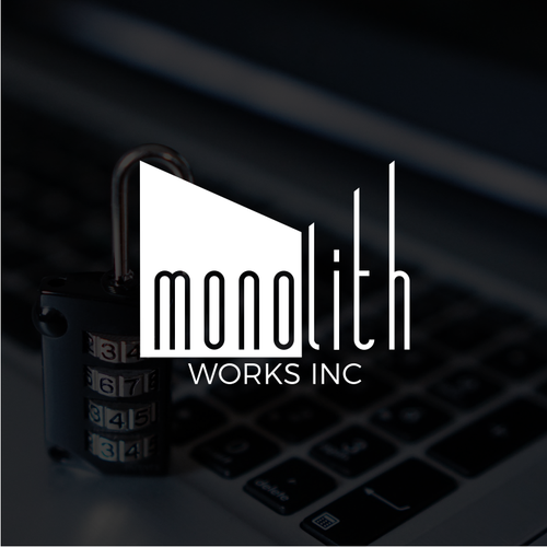 Software brand with the title 'monolith - Logo for an IT company'