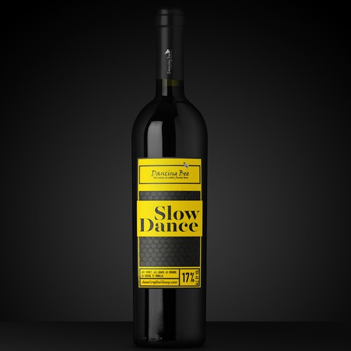 Wine label with the title 'Wine label design'