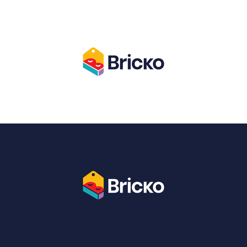Brick design with the title 'Logo for Bricko'
