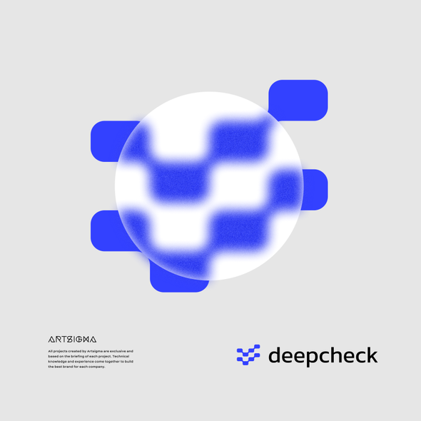 Tech design with the title 'deepcheck'
