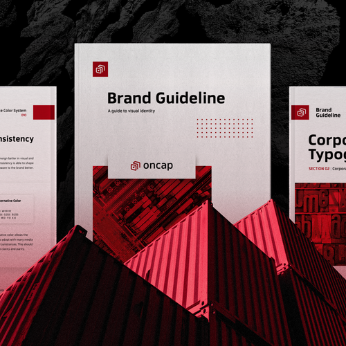 Delivery design with the title 'Oncap | Professional Brand Guidelines'