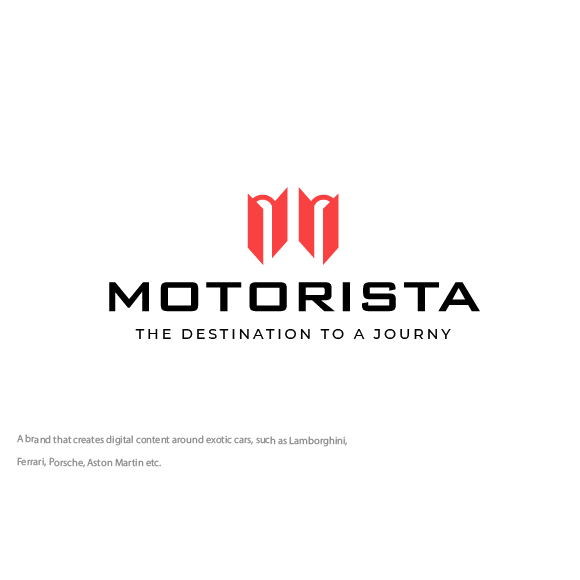 M car logo with the title 'MOTORISTA'