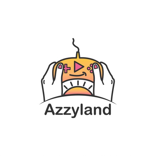 Video game logo with the title 'Logo for Youtuber'