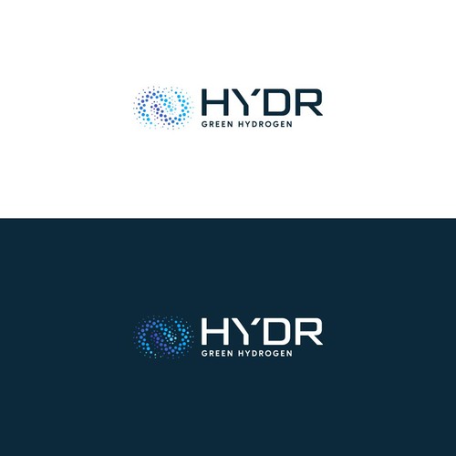 Hydro design with the title 'Hydrogen Energy Logo'