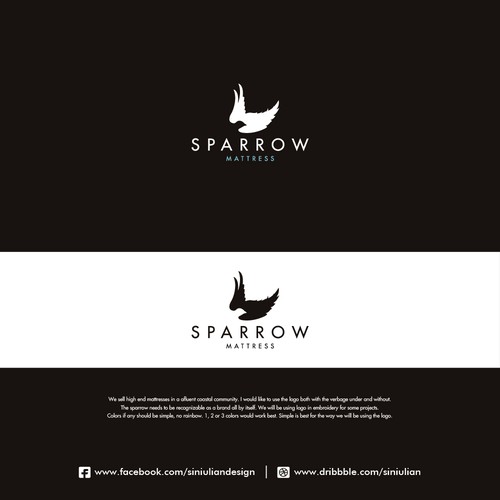 Sparrow logo with the title 'Sparrow Mattress'