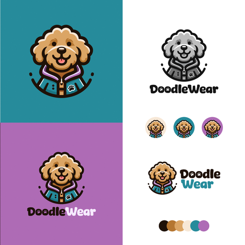 Doodle design with the title 'Logo for Doodle dog clothing store'