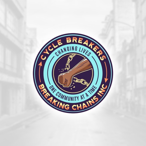 Organization logo with the title 'Breaking Chains INC'