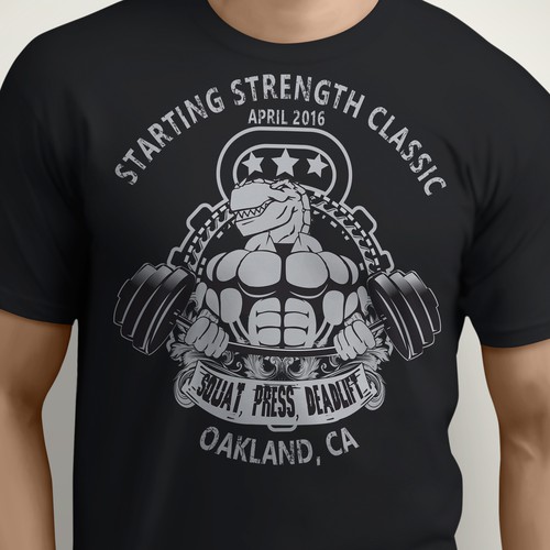 CrossFit t-shirt with the title 'Starting Strength Classic T-shirt contest'