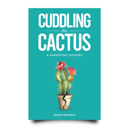 Parenting book cover with the title 'CUDDLING THE CACTUS'