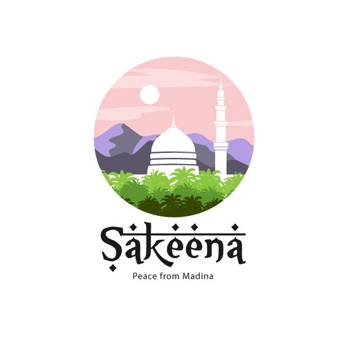 Cityscape logo with the title 'Sakeena Logo'