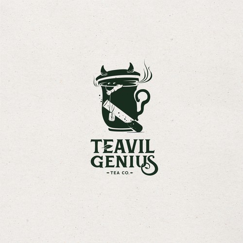 Genius logo with the title 'Teavil Genius'